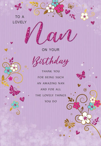 Picture of TO A LOVELY NAN BIRTHDAY CARD